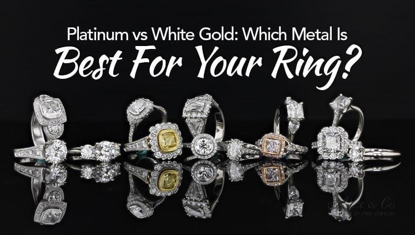 Platinum v hot sale white gold